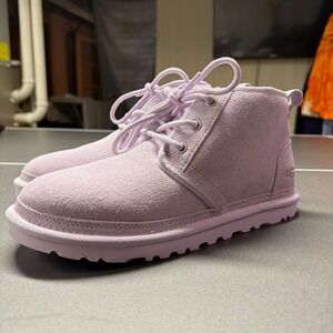 UGG‎ Neumel Lavender Fog Purple Suede Lace Up Chukka Boots Womens 8 1130554